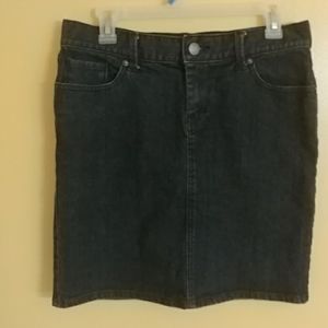 NEW YORK & COMPANY Dark Wash Denim Jean Skirt 8